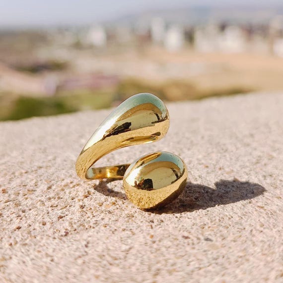 Beniquechunky Rings Gold Signet Ring For Women Men Dome Ring | Sri Lanka