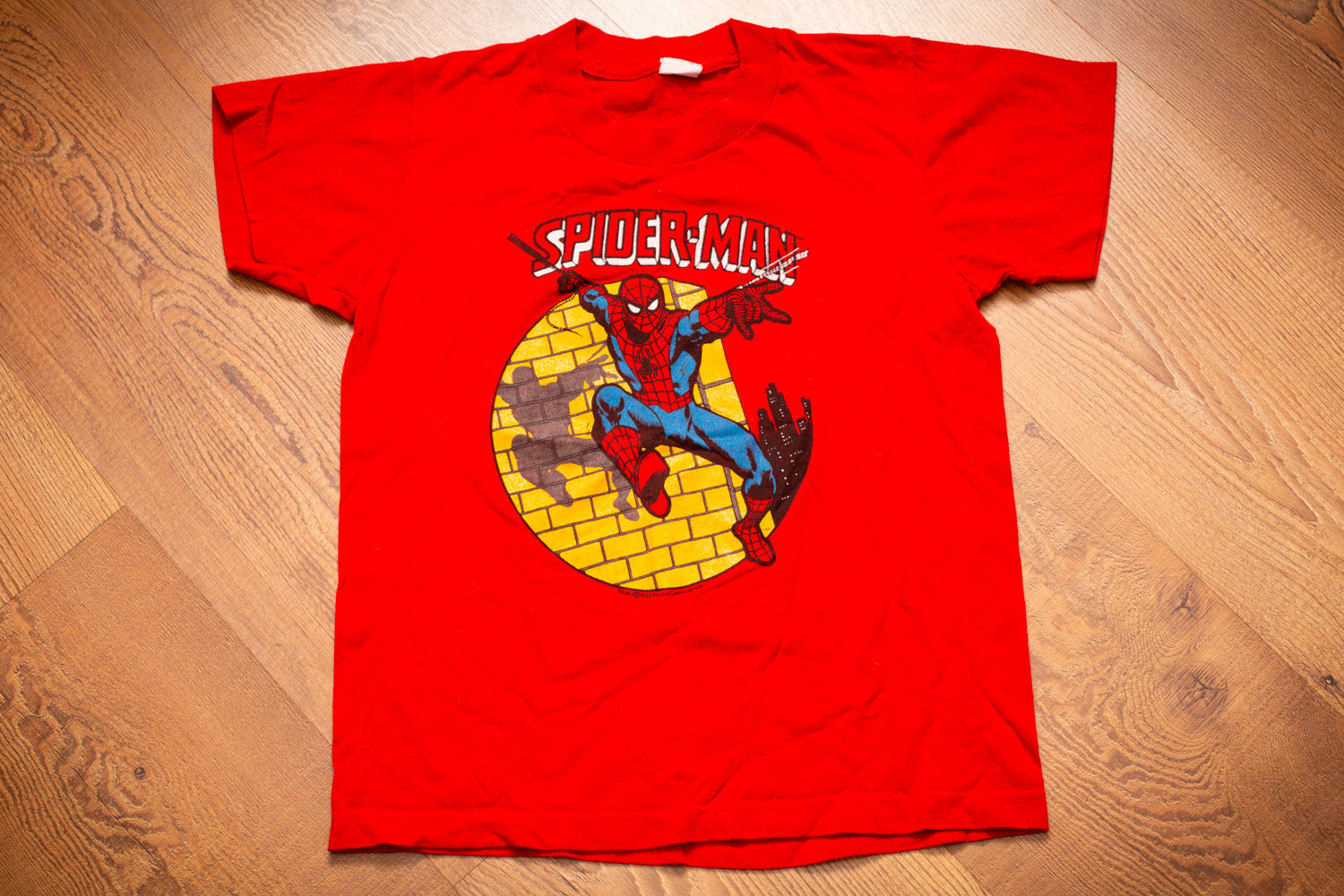 80s Spider-man T-shirt, 1985 Marvel Comics, Kids/youth M, Vintage 