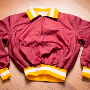VINTAGE MADE IN USA!! 80's DeLONG CHICAGO BLACKHAWKS NYLON