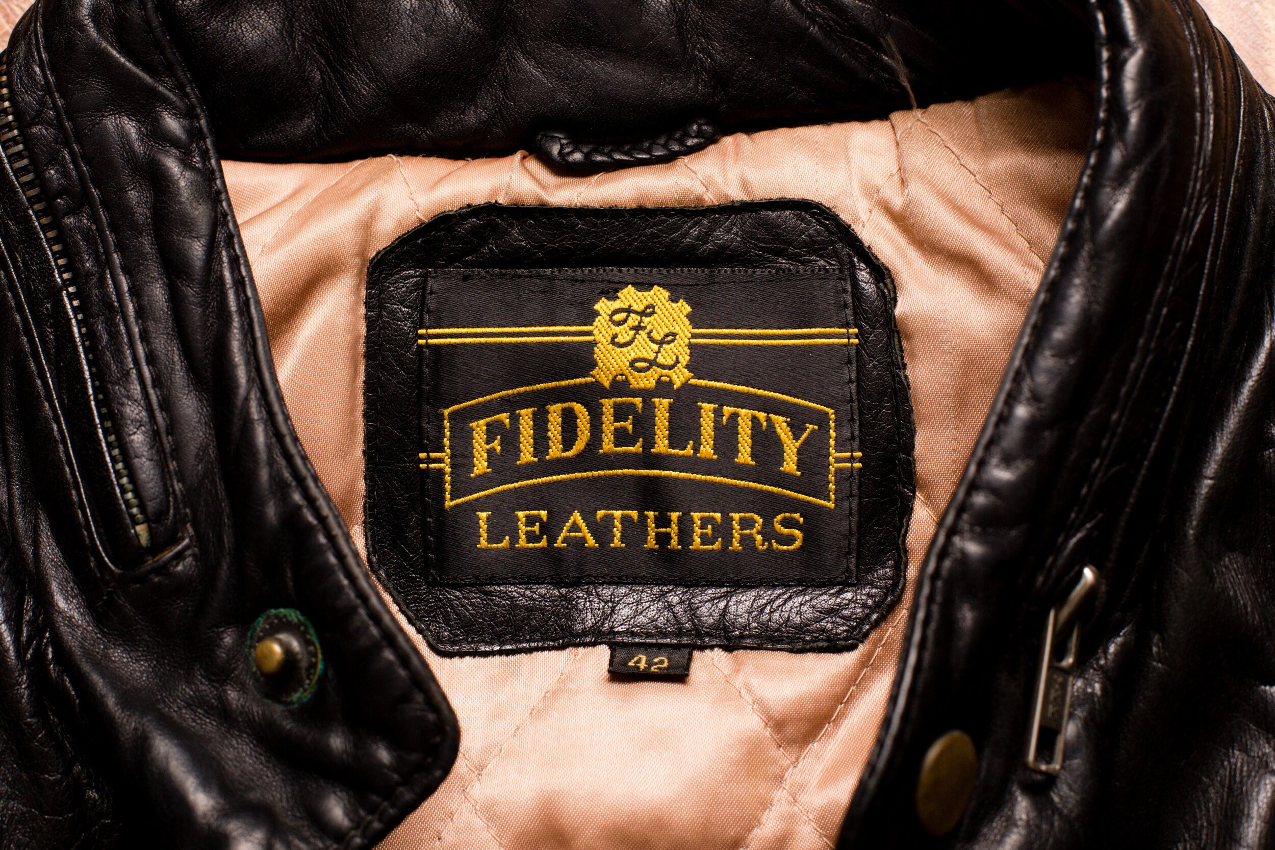 70s Fidelity Leathers Cafe Racer Jacket, Vintage, Broken In