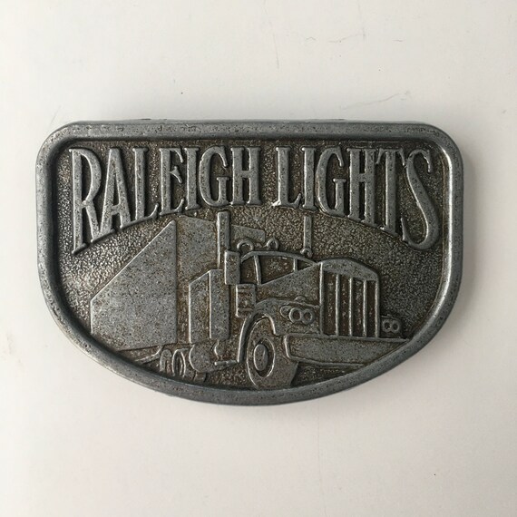 80s Raleigh Lights Cigarettes Big Rig Semi Truck Belt… - Gem