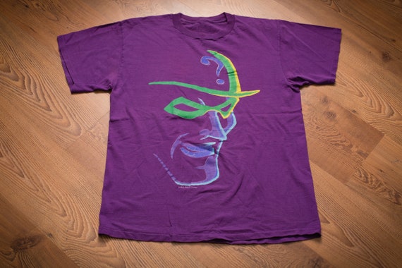 90s The Riddler Batman Villain T-Shirt, L, Vintage