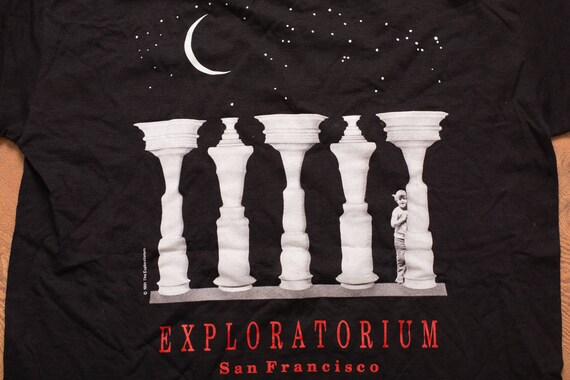 1991 Exploratorium San Francisco T-Shirt, L, Opti… - image 2