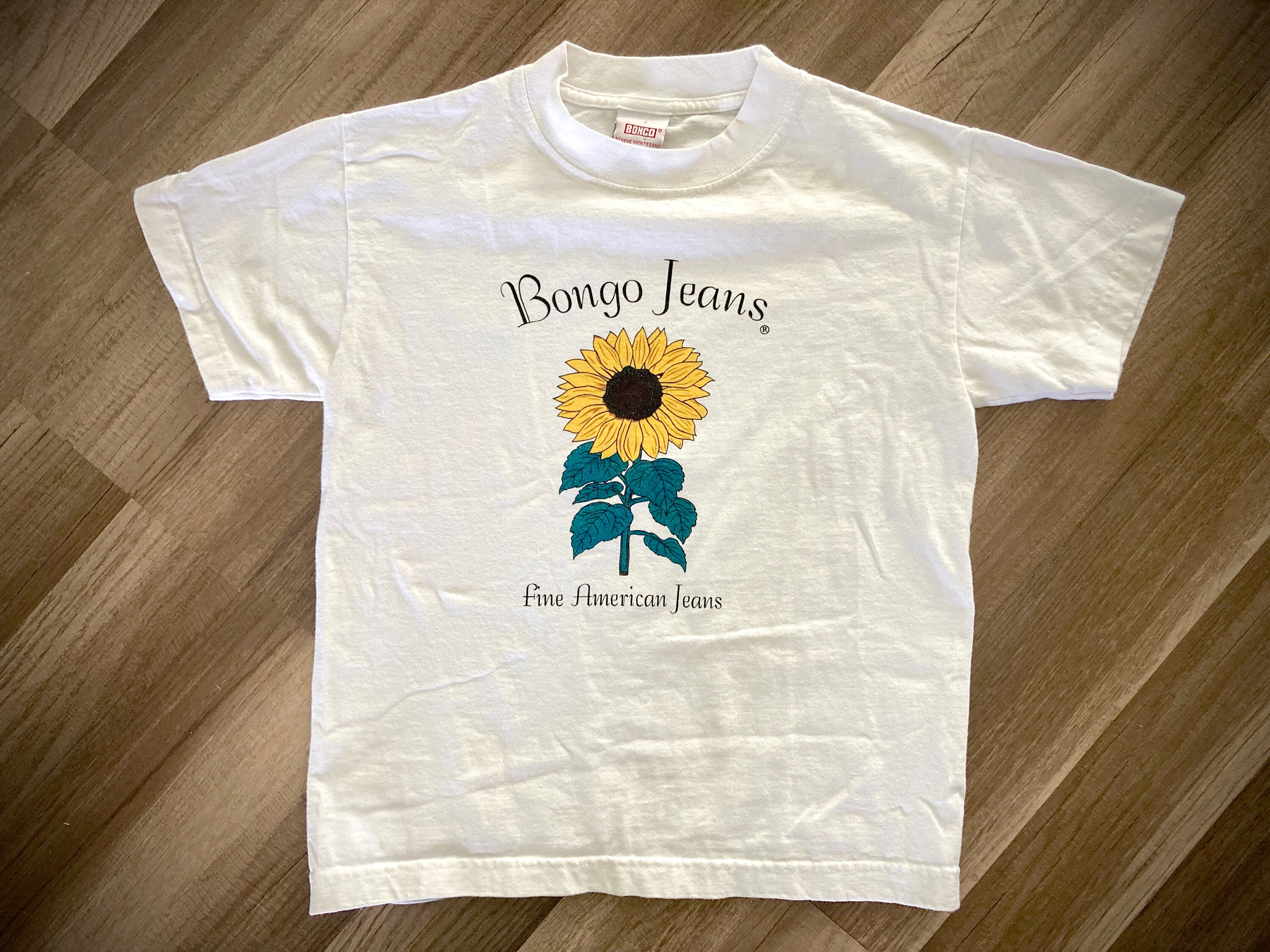 90s Bongo Jeans Sunflower T-shirt, XS/S, Vintage Graphic Tee, by  