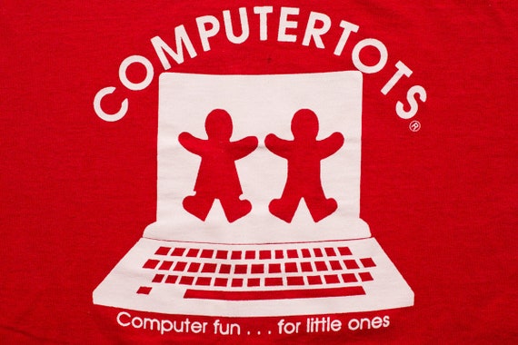 90s Computertots T-Shirt, Computer Tech Geek Chic… - image 2