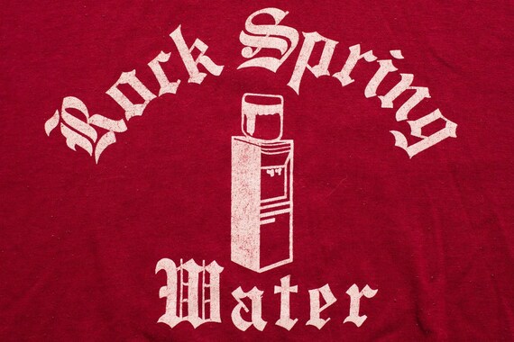 80s Rock Spring Water T-Shirt, M/L, Vintage Bever… - image 2