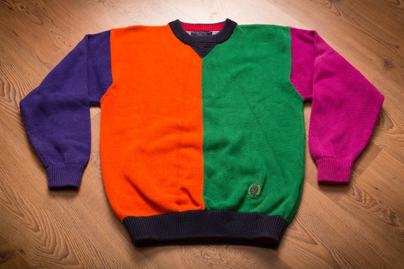 tommy hilfiger color block sweater