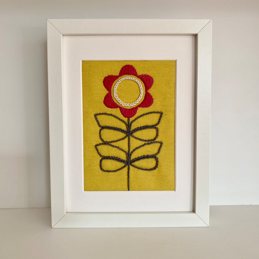 Jenny Flower Embroidery Kit Adabrown Designs Flower Kit Etsy