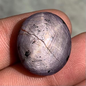Natural Purple Star Ruby Cabochon Lavender Star Sapphire Look Gem Rare Loose Gemstone for Jewelry Making Size - 20×18×10mm Weight - 48 Carat