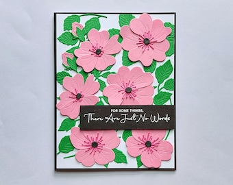 Handmade Sympathy Card: Embossed Condolences, Thinking of You