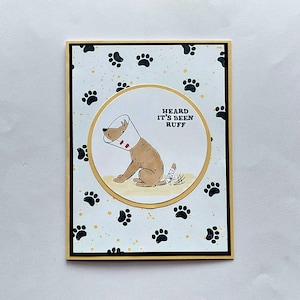 Handmade Get Well Card: Funny Dog Pun, Illness Recovery