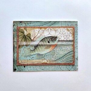 Fishing Retirement Card, Hand-Stamped Sentiment, Fishing Themed Cardstock