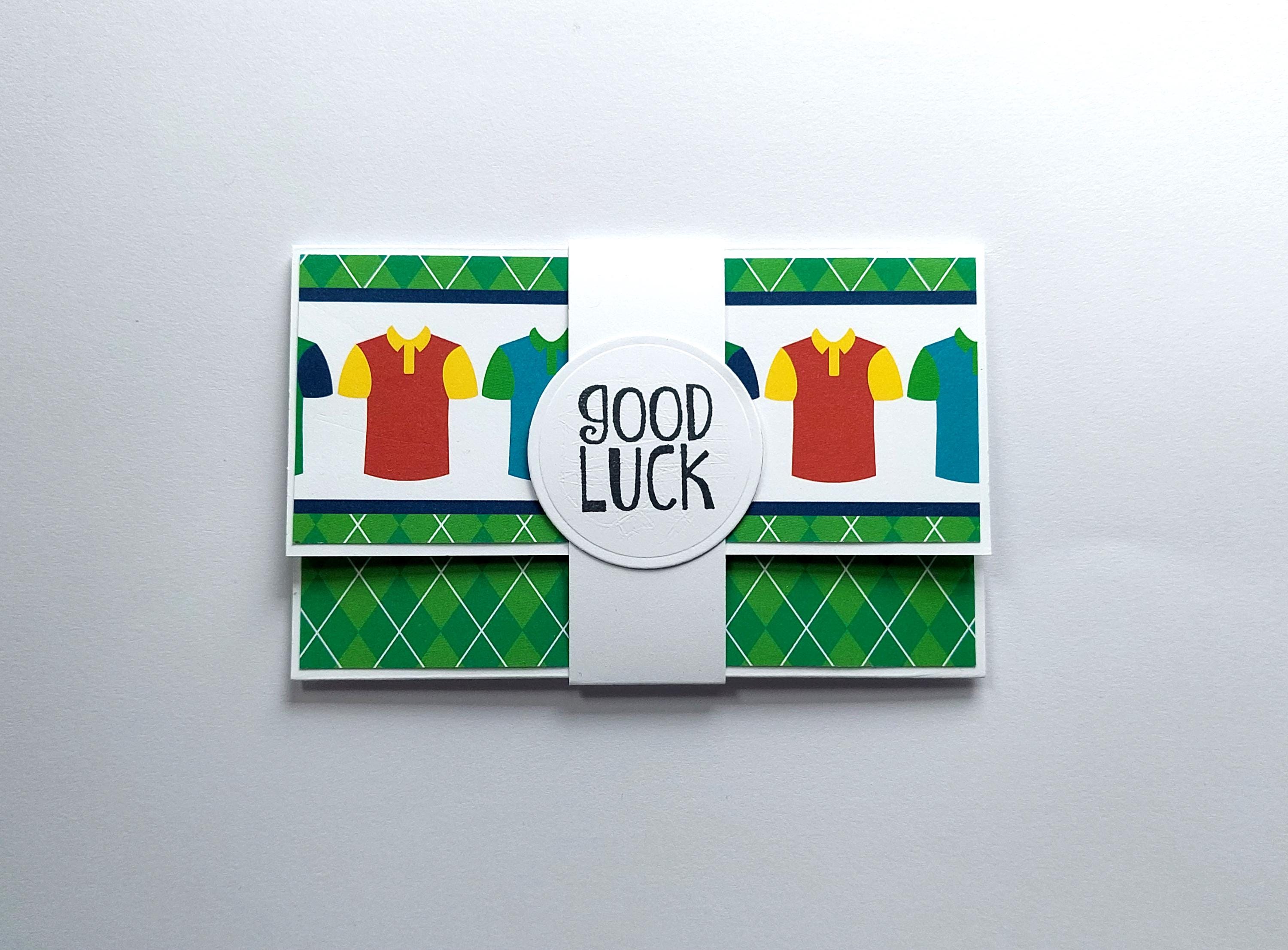 Handmade Golf Gift Card Holder: Retirement, Good Luck