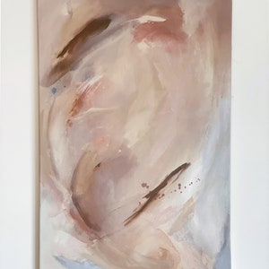 Original large abstract painting, earth colors art,original wall art, abstract painting, mauve painting, home decor, blush colors.