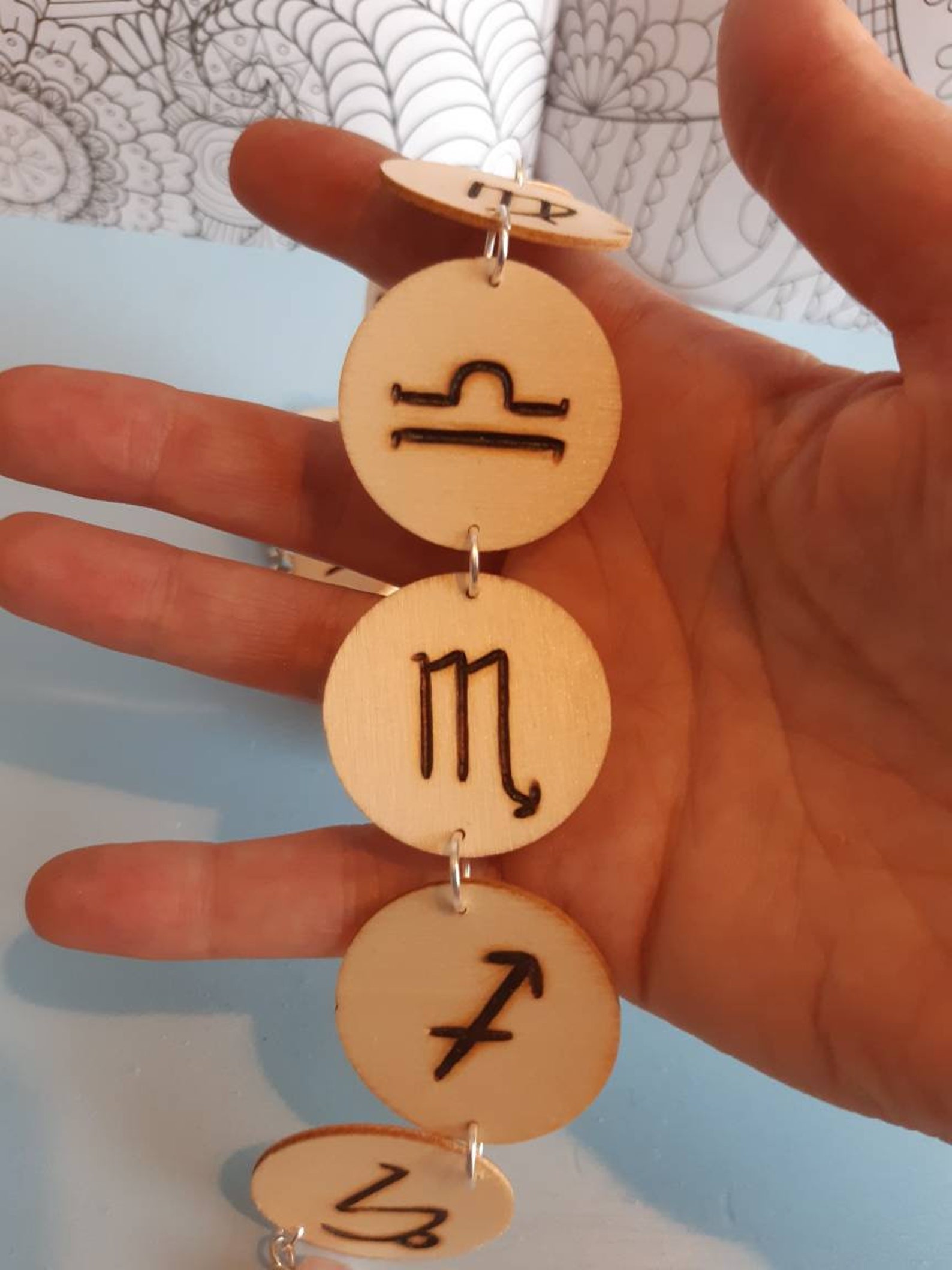 Zodiac hanging wall decoration Etsy