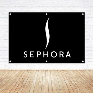 For SEPHORA Cosmetics Branding Vinyl Banner Sign Beauty Salon Store Mall Kiosk Shop Canopy Display Freelance Makeup Artist Signage Tradeshow