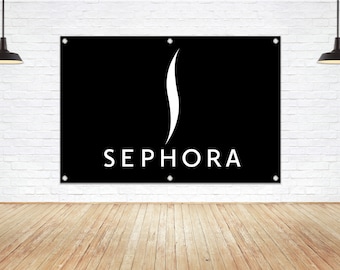 SEPHORA Logo Vinyl Banner: Beauty Salon, Store, Kiosk Sign