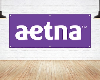 For AETNA Brand Exposure Viny Banner Sign Health Care Medical Insurance Provider Clinic Hospital Facility Branding Signage