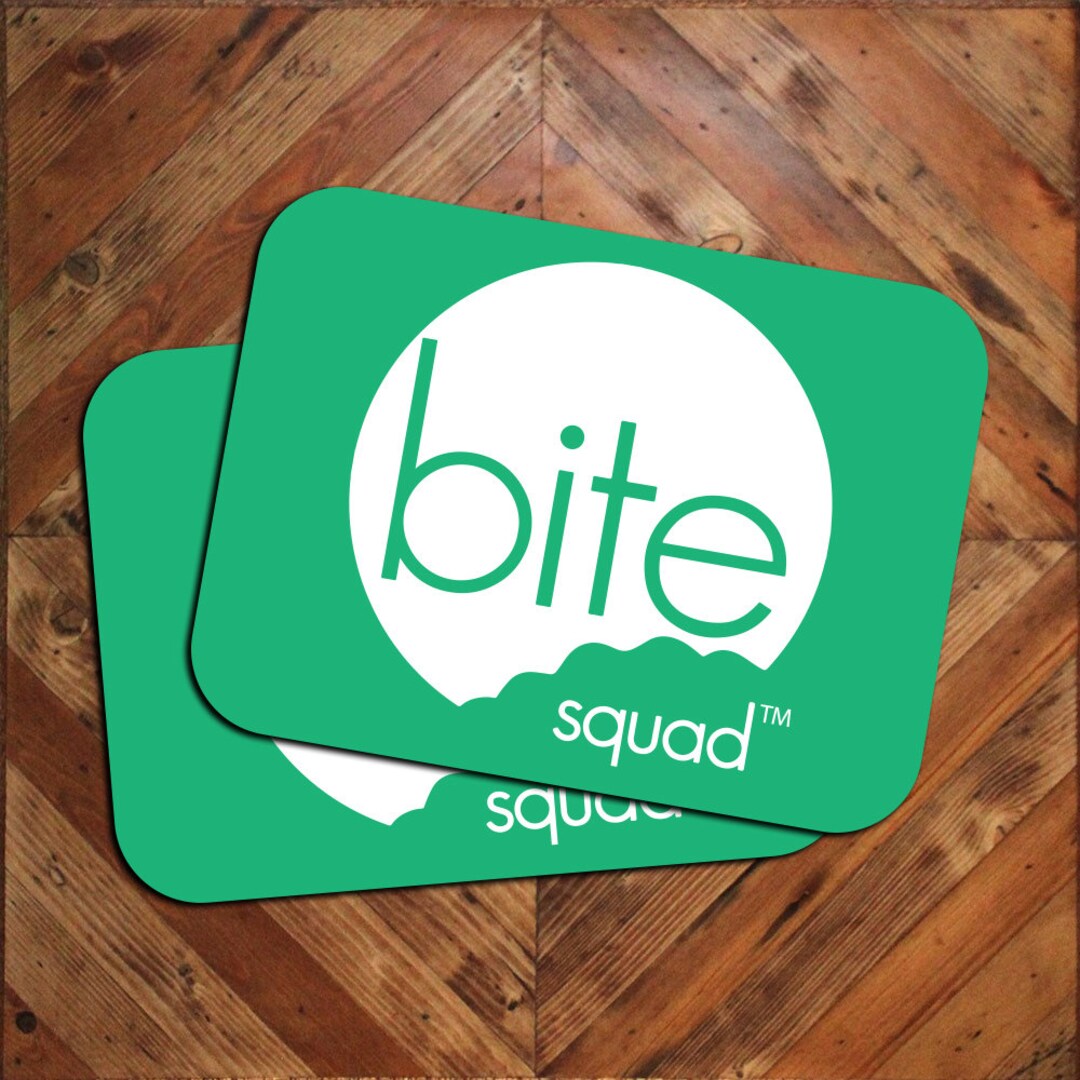 For BITE SQUAD Brand Exposure Car Signs 9x12 or 12x18 Delivery