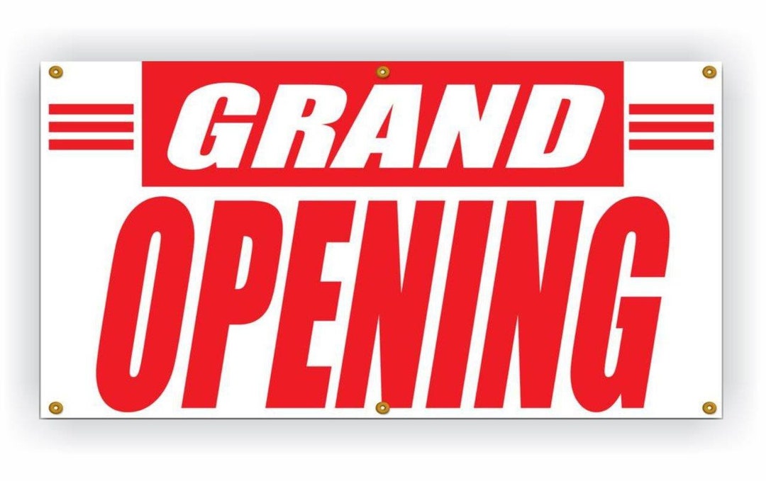 GRAND OPENING Generic Vinyl Banner Sign Store Retail Business