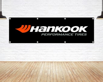 HANKOOK Performance Tires Vinyl Banner: Auto Shop Display
