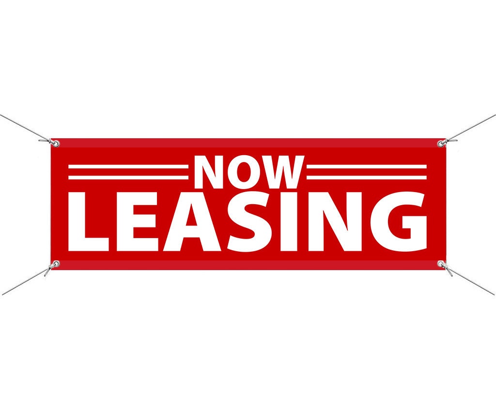 NOW LEASING Vinyl Banner Sign - 7ft X 2ft With Grommets - Etsy