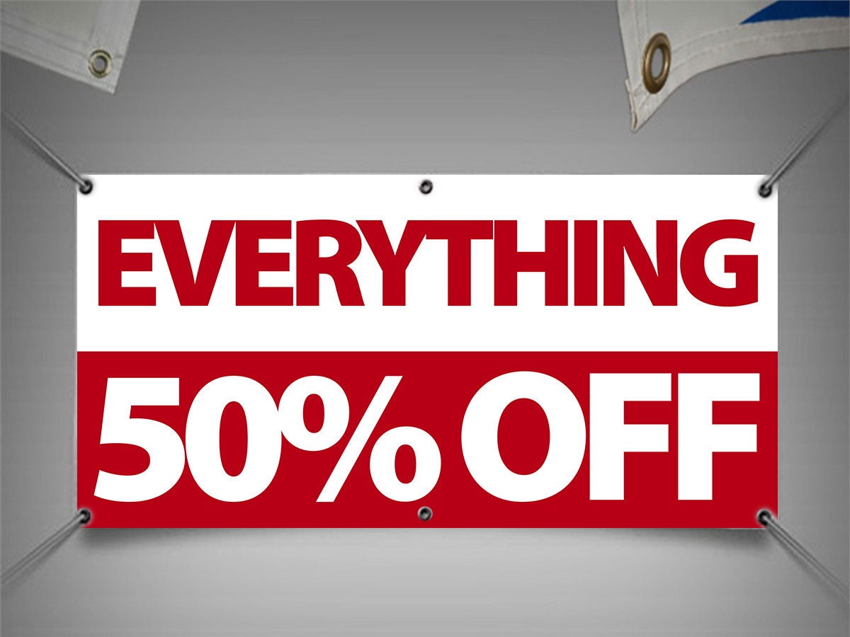 50 Percent off Sale 