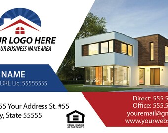 500 Personalized Real Estate Business Cards: Choose Your Design