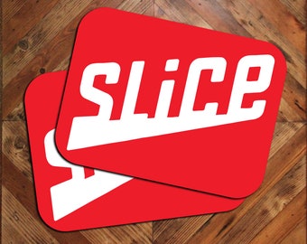 SLICE Car Magnet Signs: Pizza Delivery Vehicle Recognition (Set of 2)