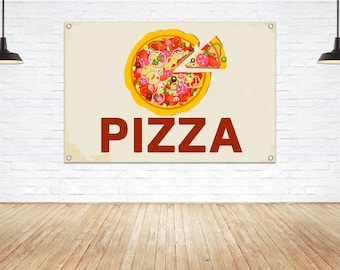 Pizza Vinyl Banner: Food Vendor Sign