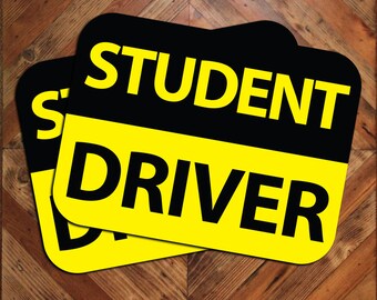 Student Driver Car Magnet Sign: Weather Resistant, Easy Remove (Pair)