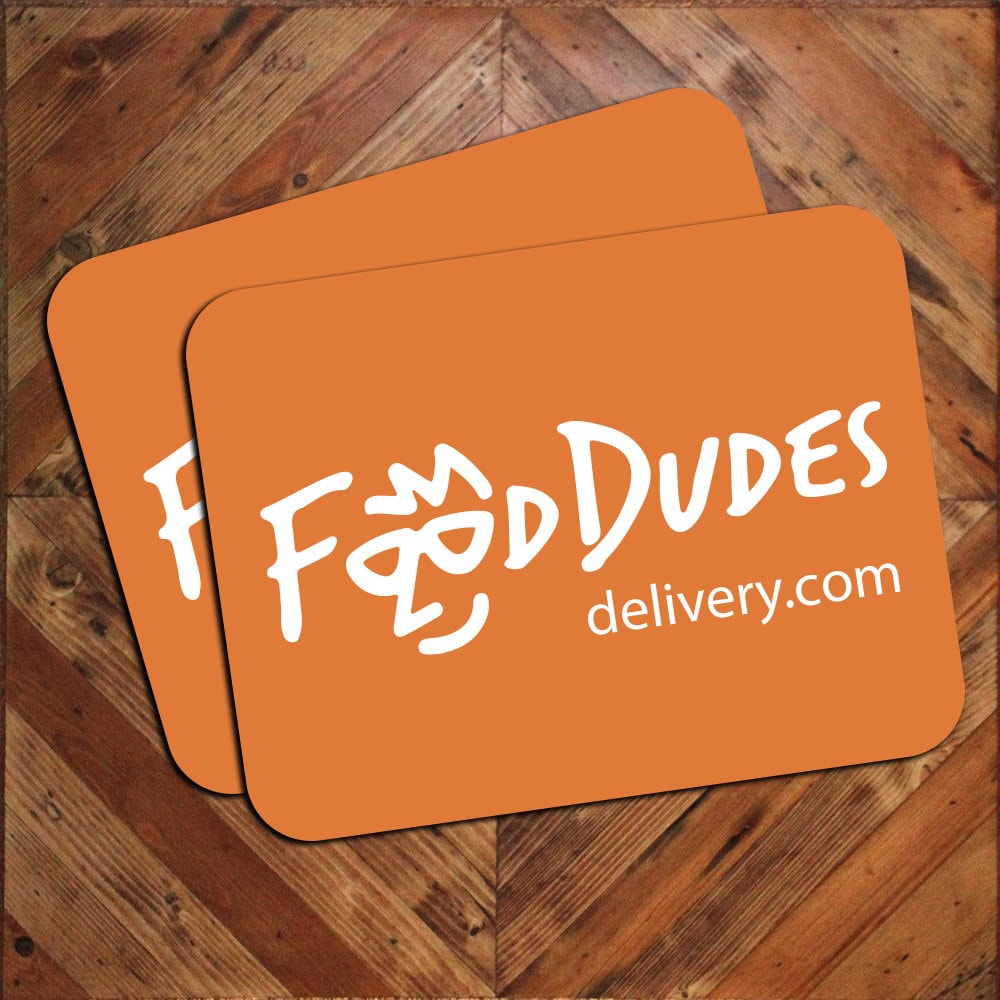 2 of Food Delivery Service Magnetic Car Door Signs GrubHub 9x12 Free Ship Pair 
