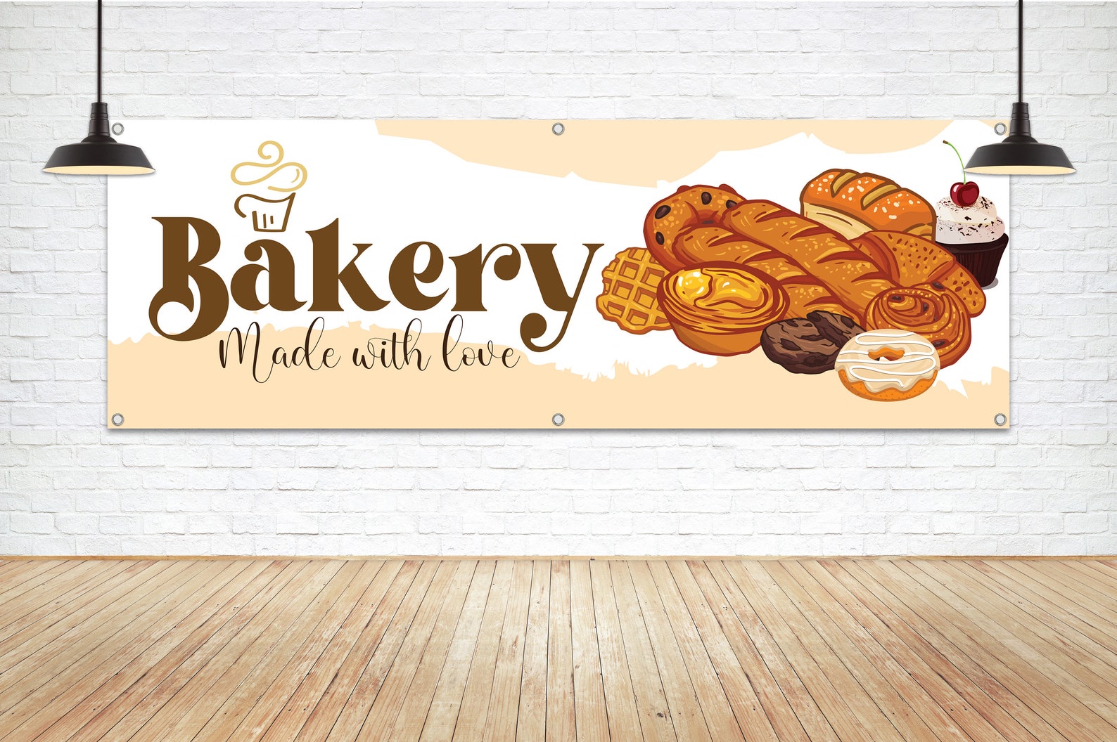 Bakery Vinyl Banner Sign: Fresh Bread, Pastries Display - Etsy