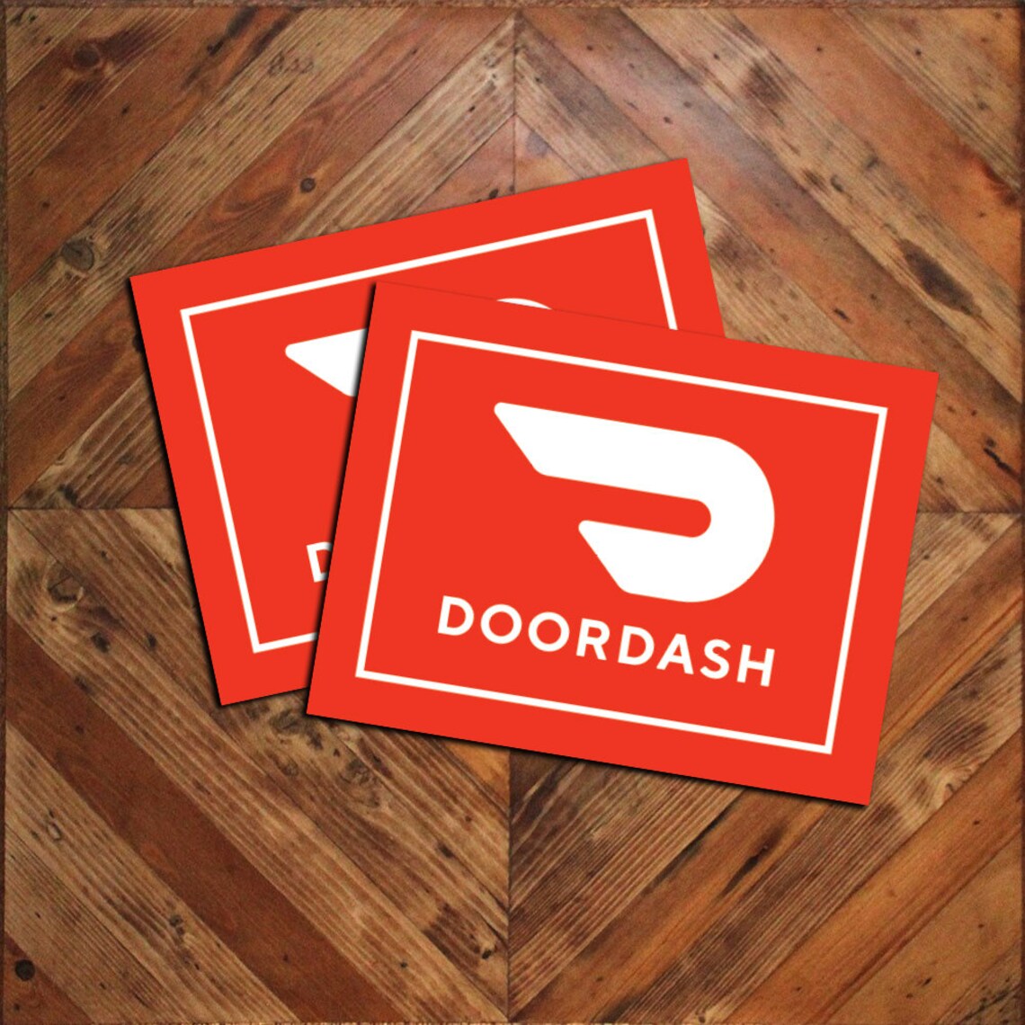 Pair 2 of Doordash Logo Car Signs 9x12 Etsy