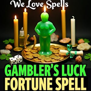 Gambler's Luck Fortune Spell | Attract Winning Energy & Prosperity for Games of Chance | Spell Casting Service for Success