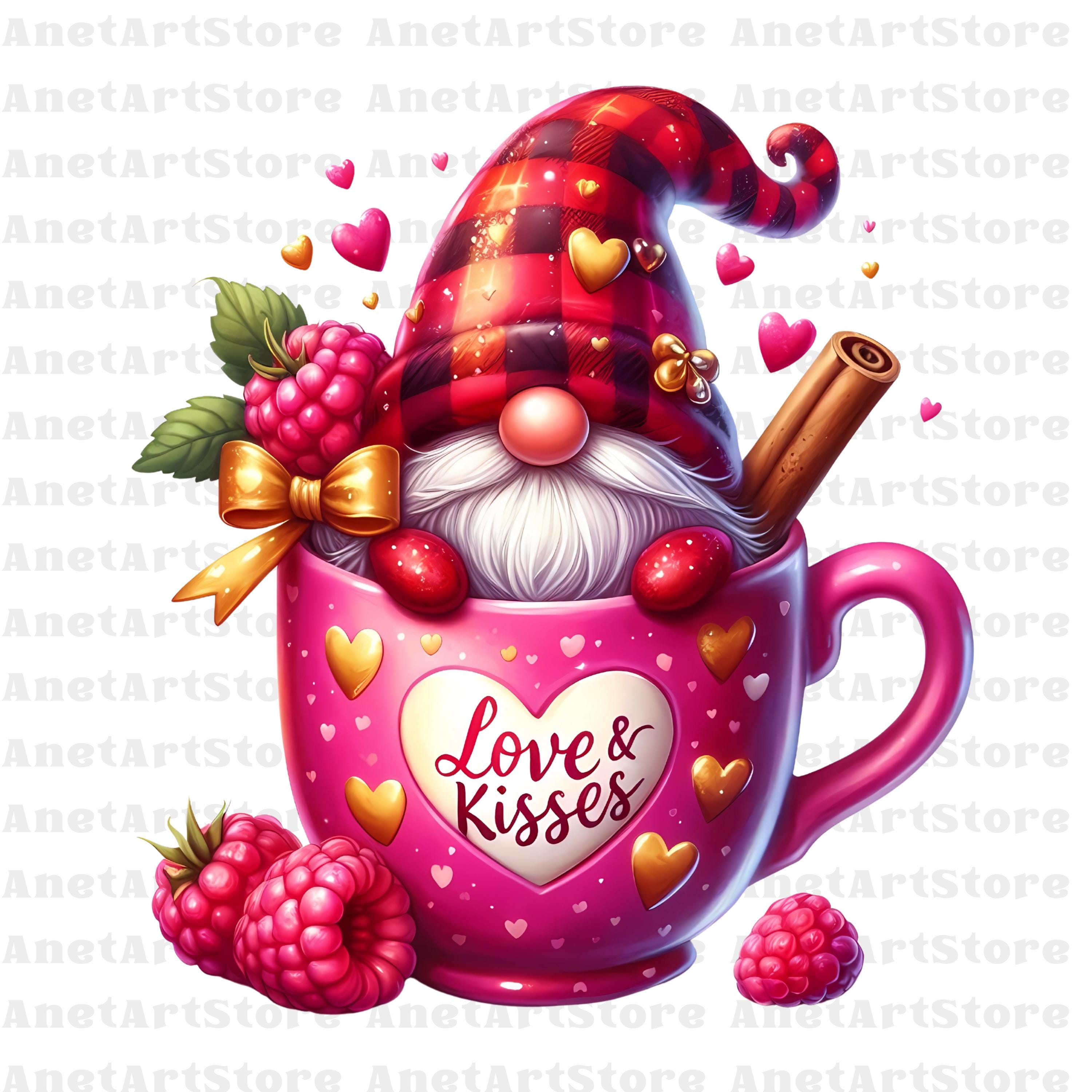 Gnome Clipart Love Clipart Valentine Gnome Png Valentine's Day Clipart ...