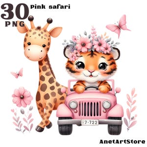 Safari clipart, safari animals clipart, elephant clipart zebra clipart tiger clipart monkey clipart giraffe clipart jungle clipart