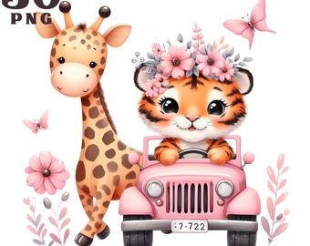 Safari clipart, safari animals clipart, elephant clipart zebra clipart tiger clipart monkey clipart giraffe clipart jungle clipart