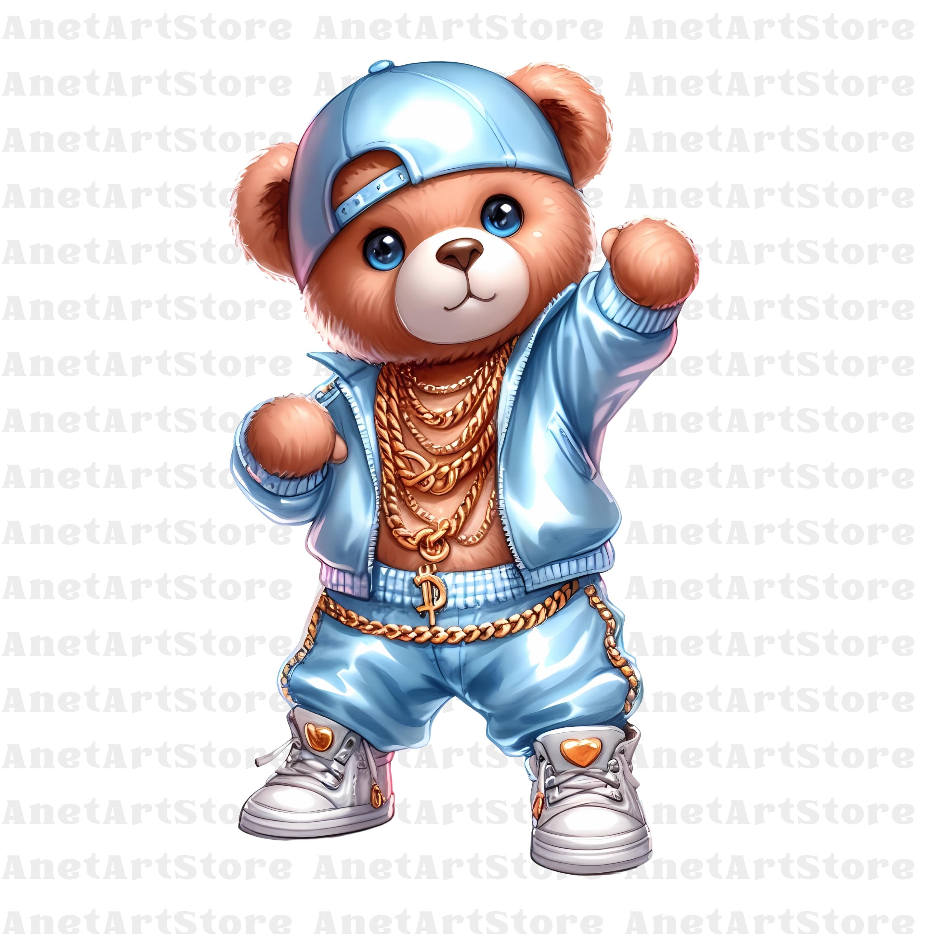 Bear Clipart, Teddy Bear Clipart, Hip Hop Clipart, Dancer Png, Cool ...