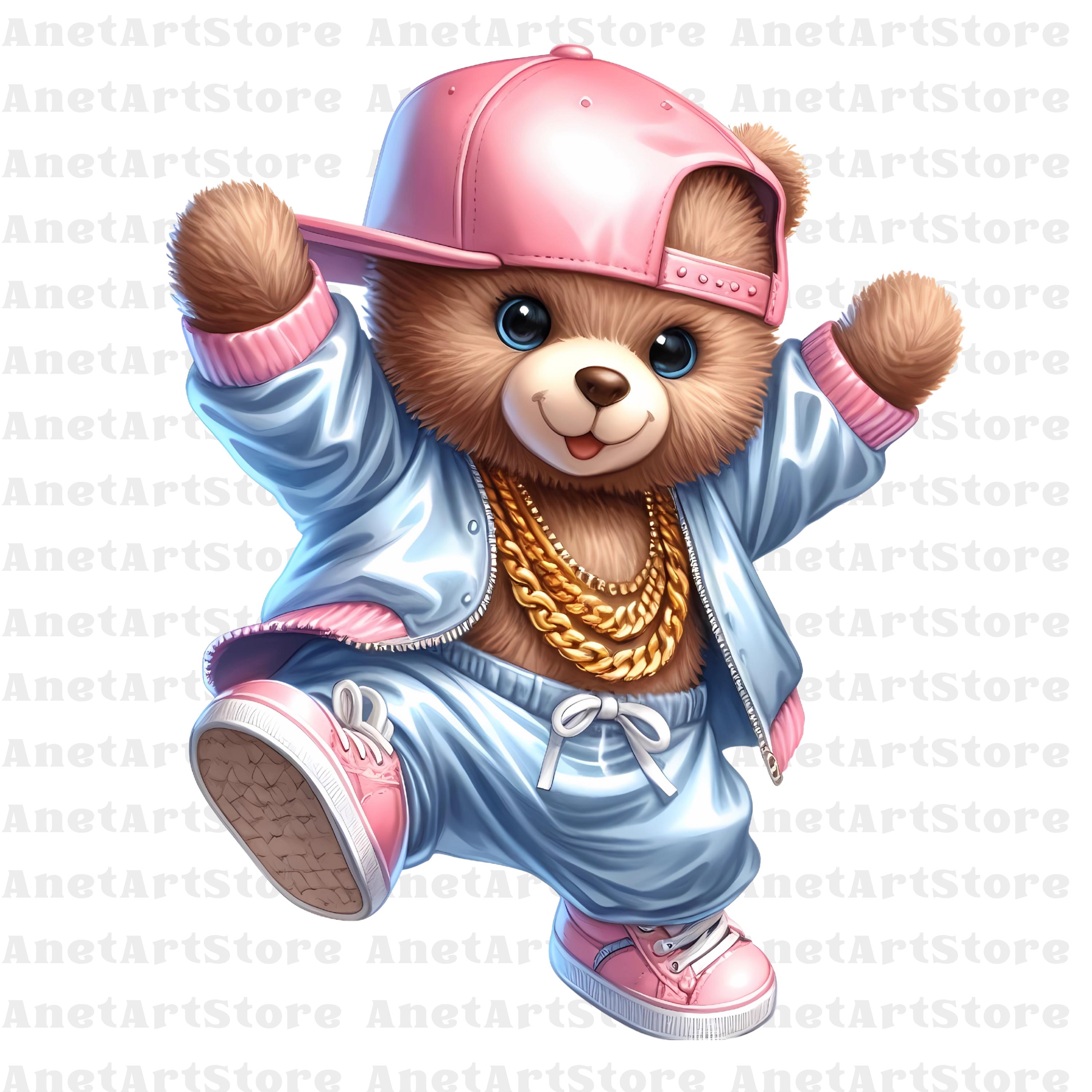 Bear Clipart, Teddy Bear Clipart, Hip Hop Clipart, Dancer Png, Cool ...