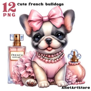 French bulldog clipart, cute Frenchie clip art, dog png, french bulldog png, puppy, puppies, dog lovers, glamour dog, Animal Prints