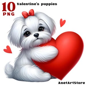 LIEBE Hund im Becher Hund im Becher Hund in der Tasse Valentinstag Illustration Liebeskarte