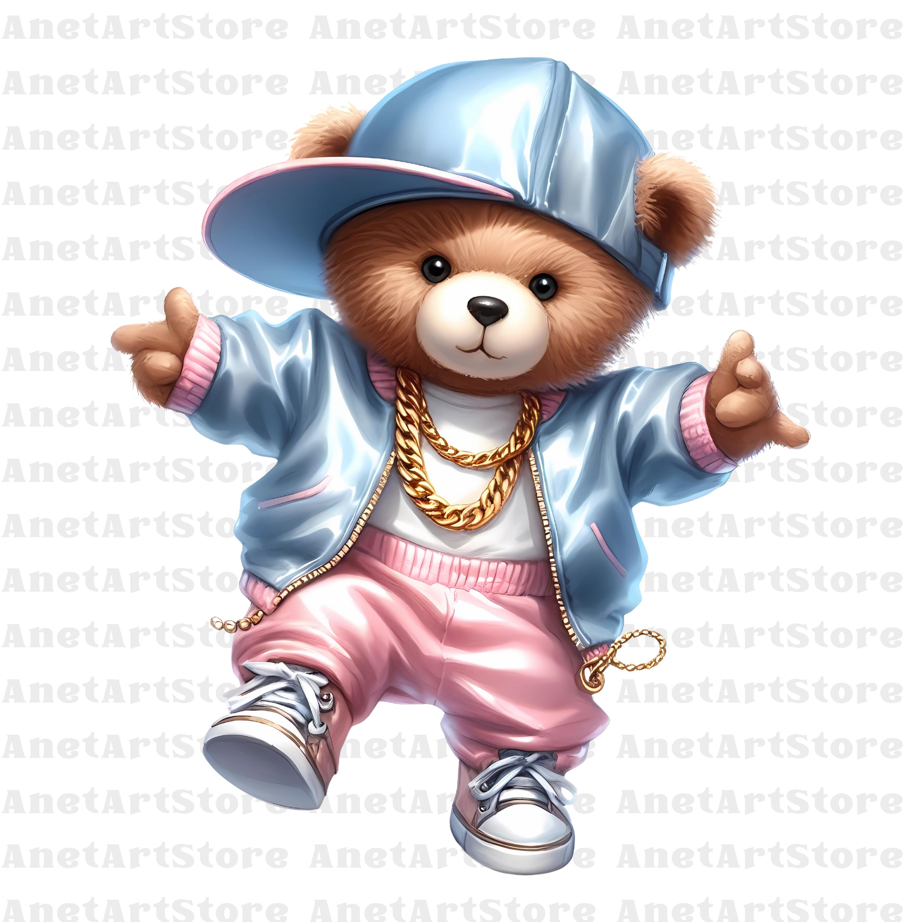 Bear Clipart, Teddy Bear Clipart, Hip Hop Clipart, Dancer Png, Cool ...