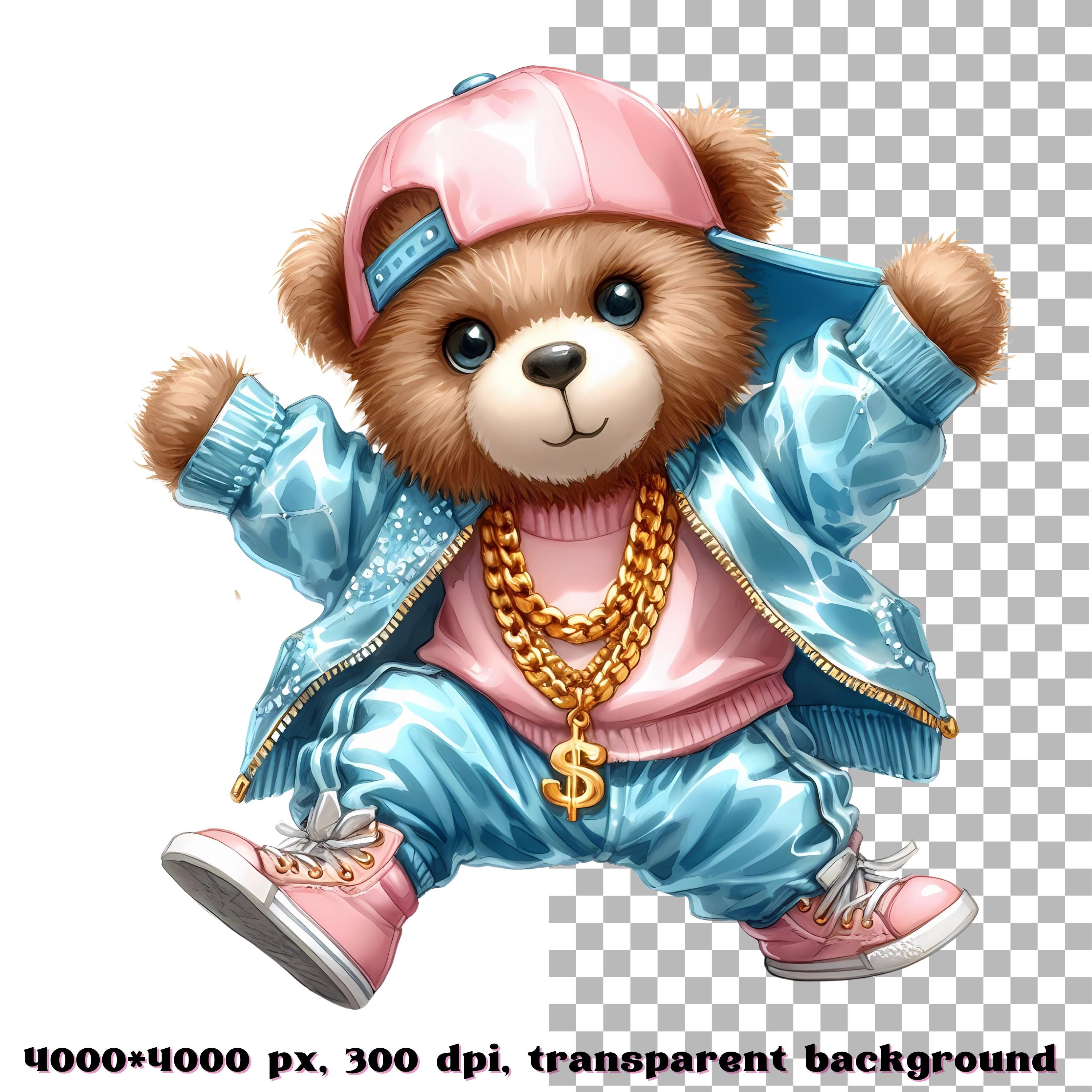 Bear Clipart, Teddy Bear Clipart, Hip Hop Clipart, Dancer Png, Cool ...