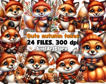 Fox clipart, foxes clipart, fox png, watercolour fox, autumn clipart, fall clipart, autumn fox clipart, watercolour clipart, animals design