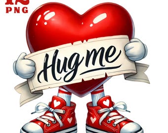 Heart clipart Funny valentine clipart Valentine&#39;s day illustration Smile heart emotions Love themed clipart Playful Valentine png Quirky