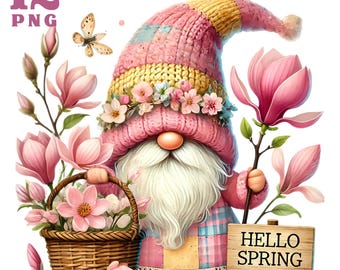 Spring clipart Spring floral clipart Floral magnolia png Hello spring Welcome spring Watercolour spring Flowers clipart Flower bouquet