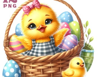 Chicken clipart Easter clipart Easter chicken png Easter chick clipart Easter duck clipart Easter illustration Easter design Easter stickers
