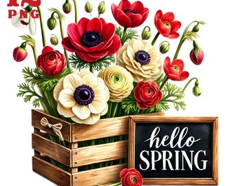 Spring clipart Spring floral clipart Floral tulips png Hello spring Welcome spring Watercolour spring Flowers clipart Flower bouquet