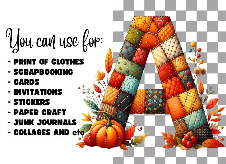 Alphabet Clipart Fall Alphabet Autumn Alphabet Fall Letters Autumn ...